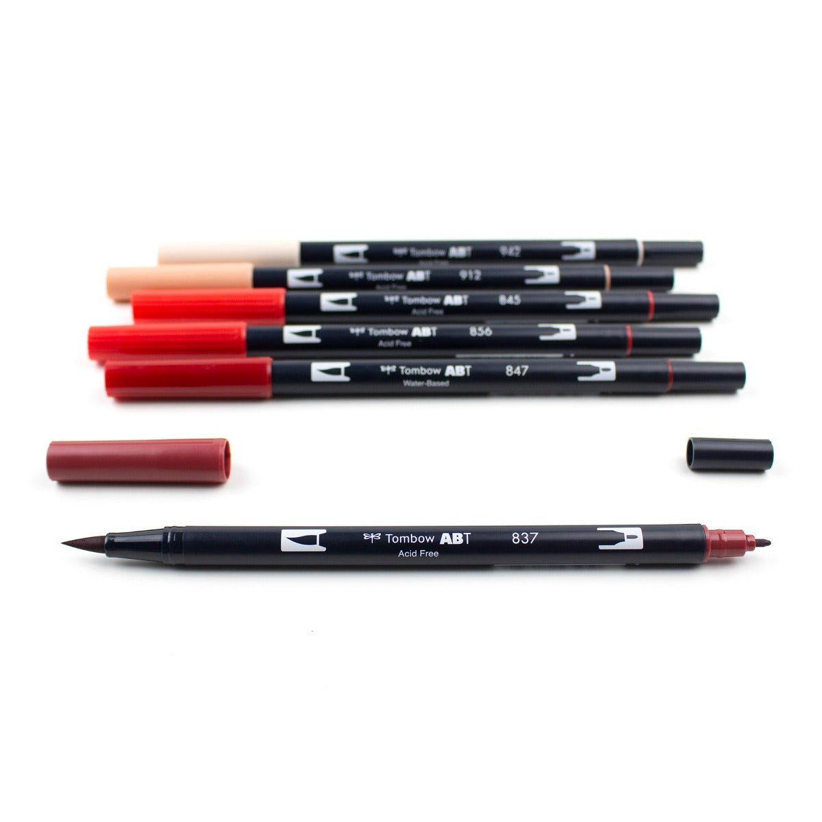 Dual Brush Pen Art Markers, Red Blendables, 6-Pack KEEPLIVINGFASTER
