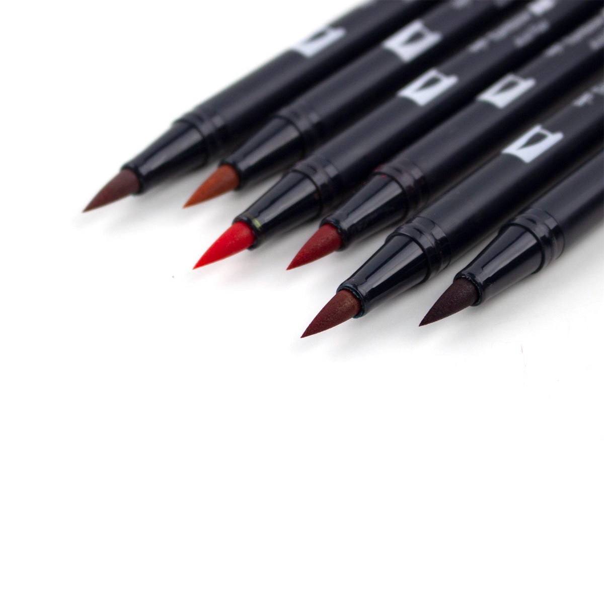 Dual Brush Pen Art Markers, Red Blendables, 6-Pack KEEPLIVINGFASTER