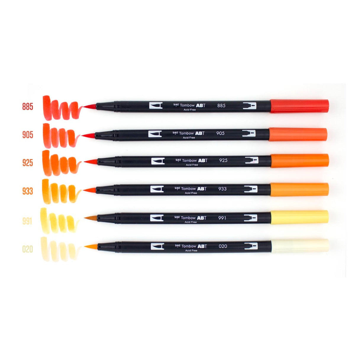 Dual Brush Pen Art Markers, Orange Blendables, 6-Pack KEEPLIVINGFASTER