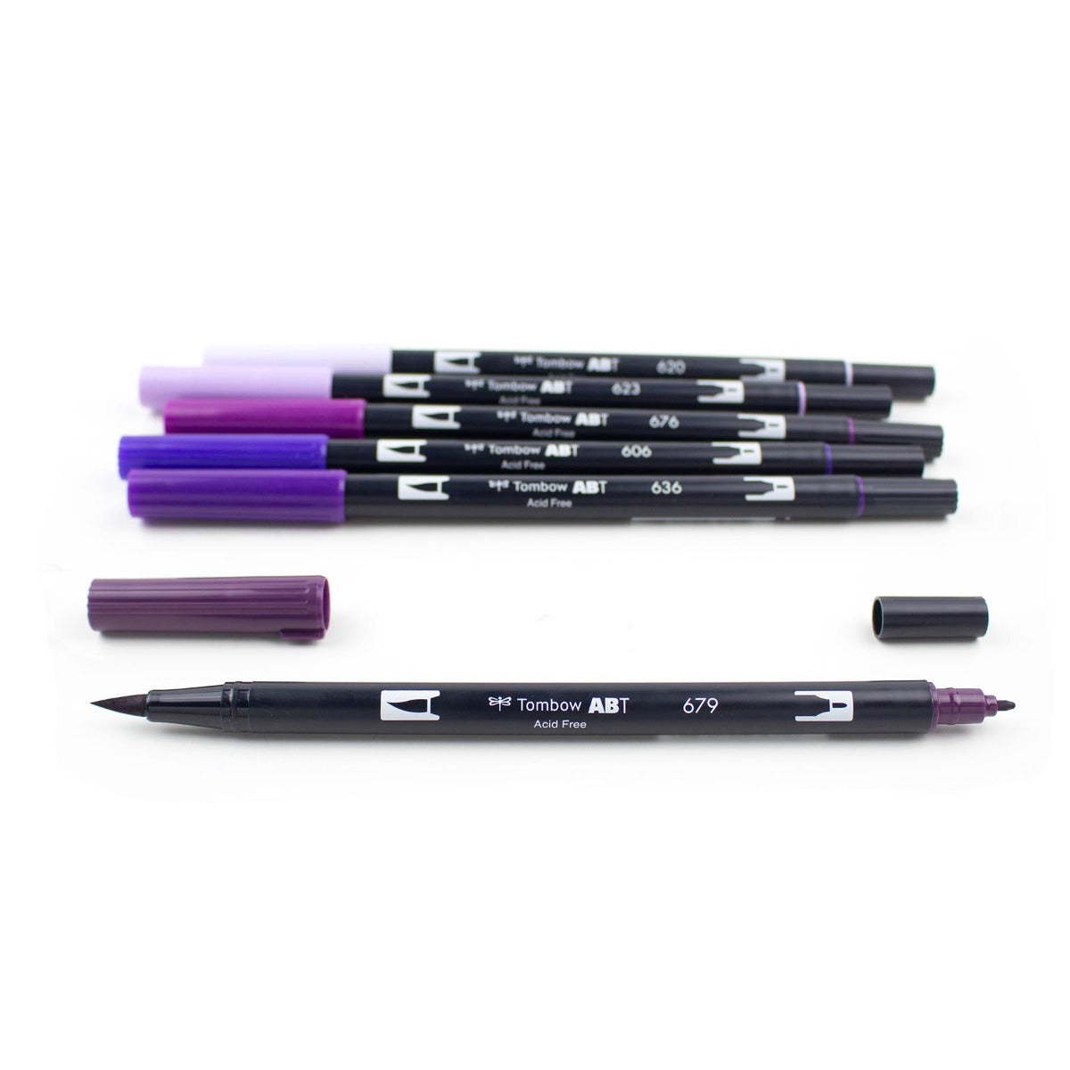 Dual Brush Pen Art Markers, Purple Blendables, 6-Pack KEEPLIVINGFASTER
