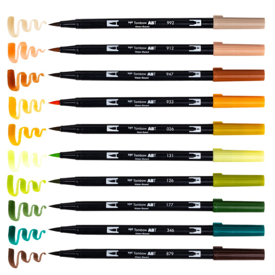Tombow Dual Brush Pen Art Markers 10-Pack, Seventies KEEPLIVINGFASTER