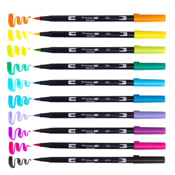 Tombow Dual Brush Pen Art Markers 10-Pack, Eighties KEEPLIVINGFASTER