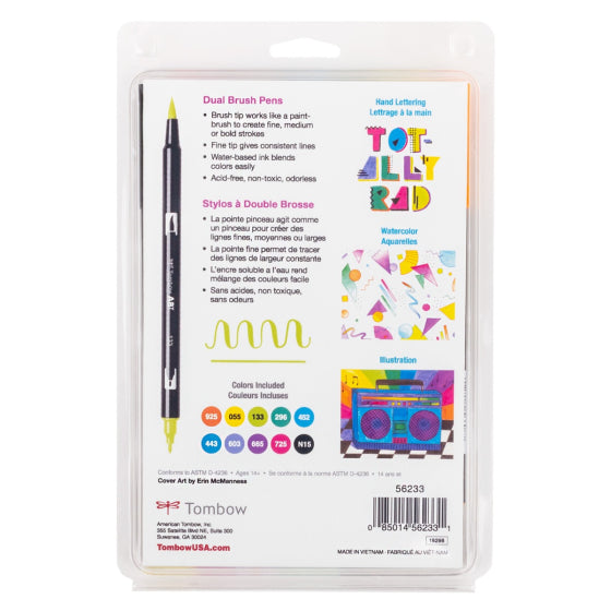 Tombow Dual Brush Pen Art Markers 10-Pack, Eighties KEEPLIVINGFASTER