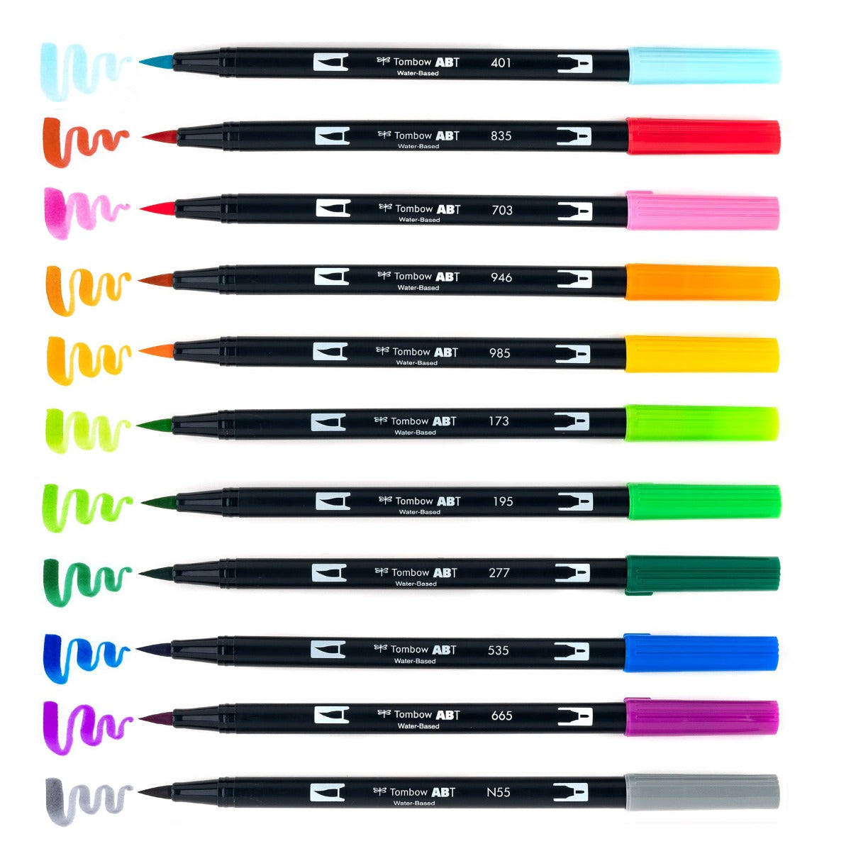 Dual Brush Pen Art Markers, Watercolor Favorites, 10-Pack + Free Dual Brush Pen KEEPLIVINGFASTER