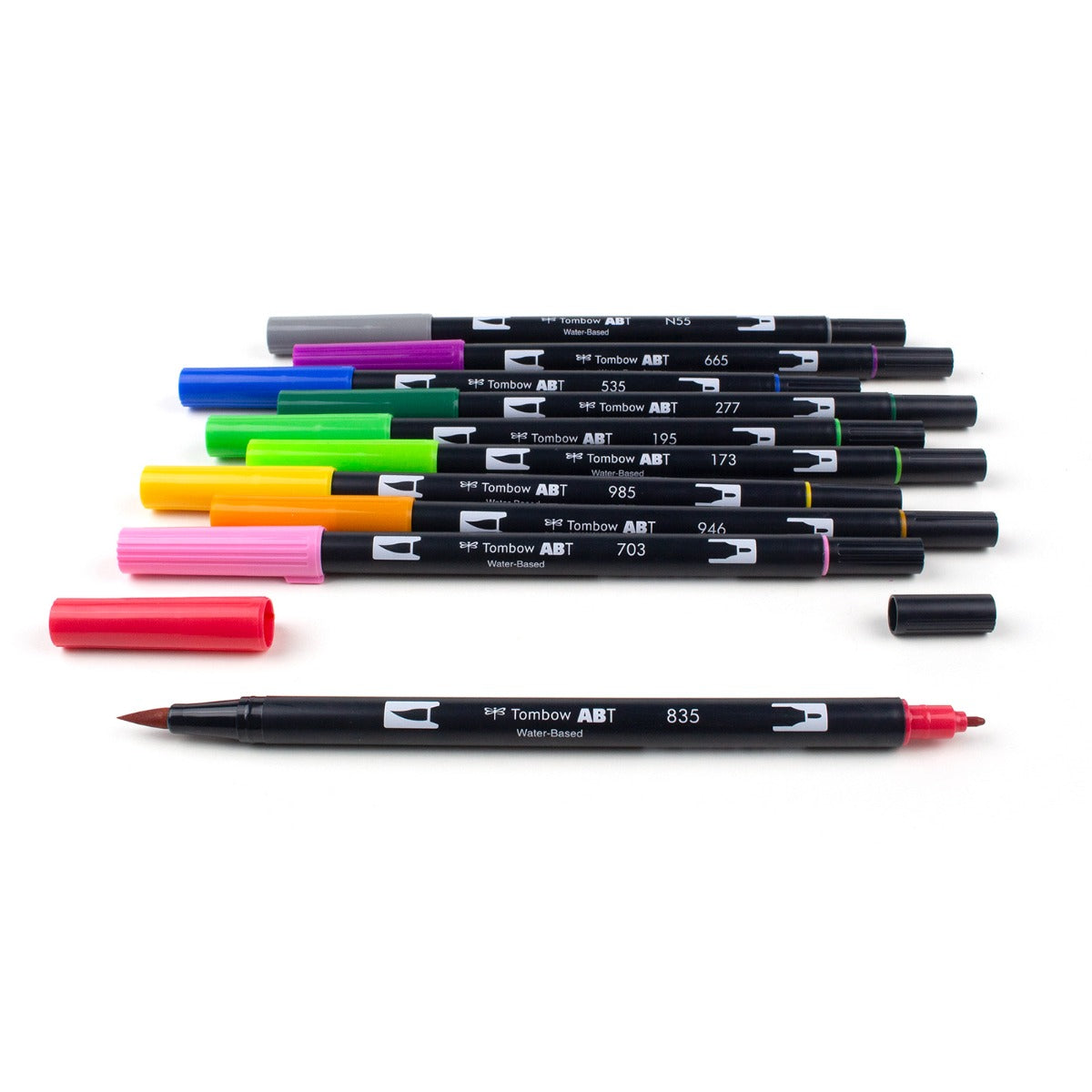 Dual Brush Pen Art Markers, Watercolor Favorites, 10-Pack + Free Fudenosuke Brush Pen KEEPLIVINGFASTER