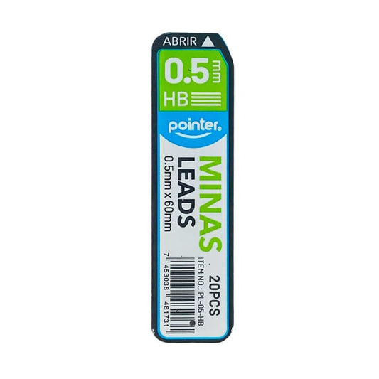 1 tubo con minas pointer 0.5mm HB