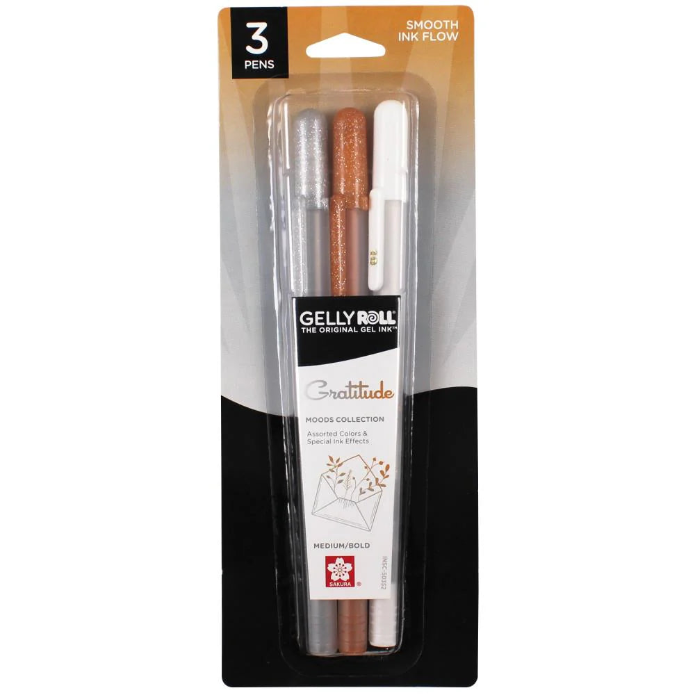 Gelly Roll Moods Collection: set de 3 lapiceros de gel - GRATITUDE