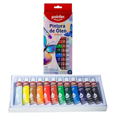 Set de Pinturas al Óleo Pointer – 12 Colores x 12 ml