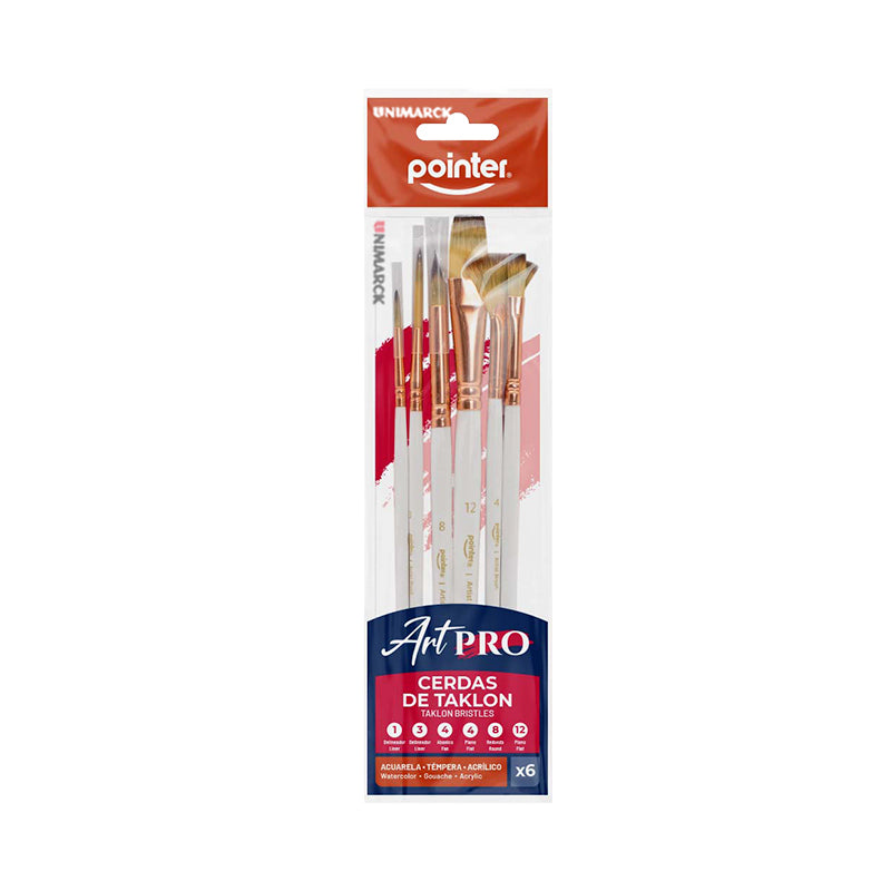 Pointer - Juego de Pinceles 6 piezas