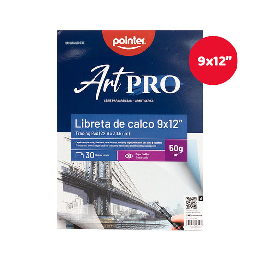 Pointer - Libreta para Calco 9″ x 12″ 50g. 30 hojas