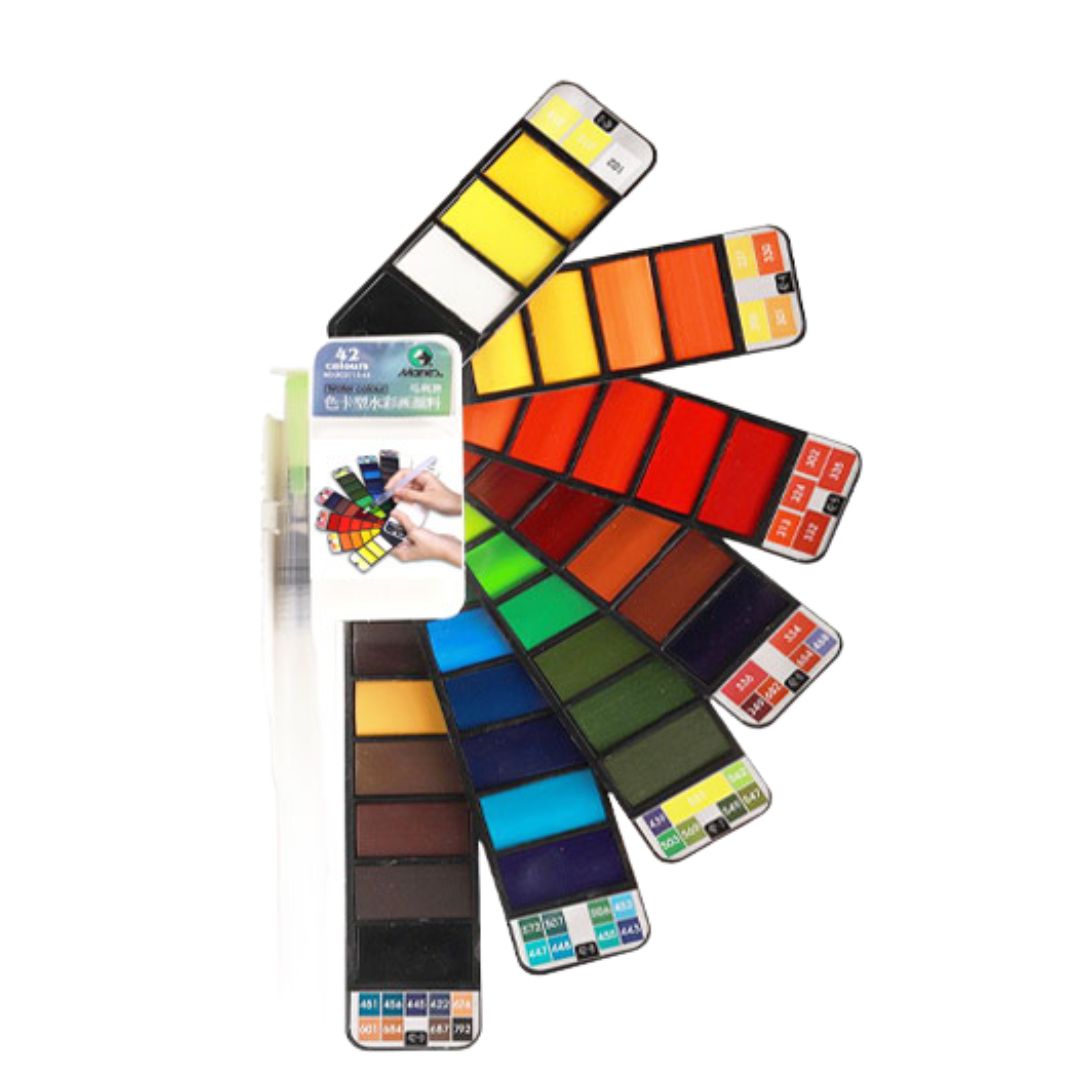 MARIE´S  - SET DE ACUARELA DE 42 COLORES + PINCEL