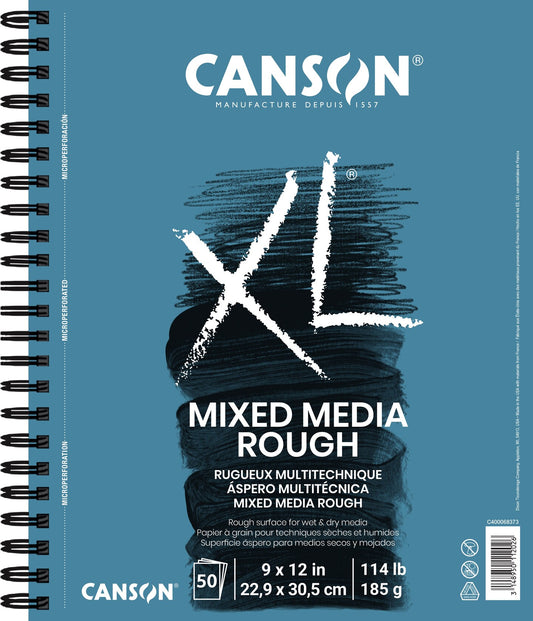Canson XL Series - Papel de medios mixtos ásperos, 7 x 10 pulgadas