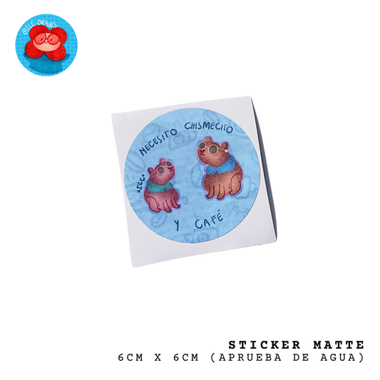Sticker Waterproof Matte  - ILC.DRAWS