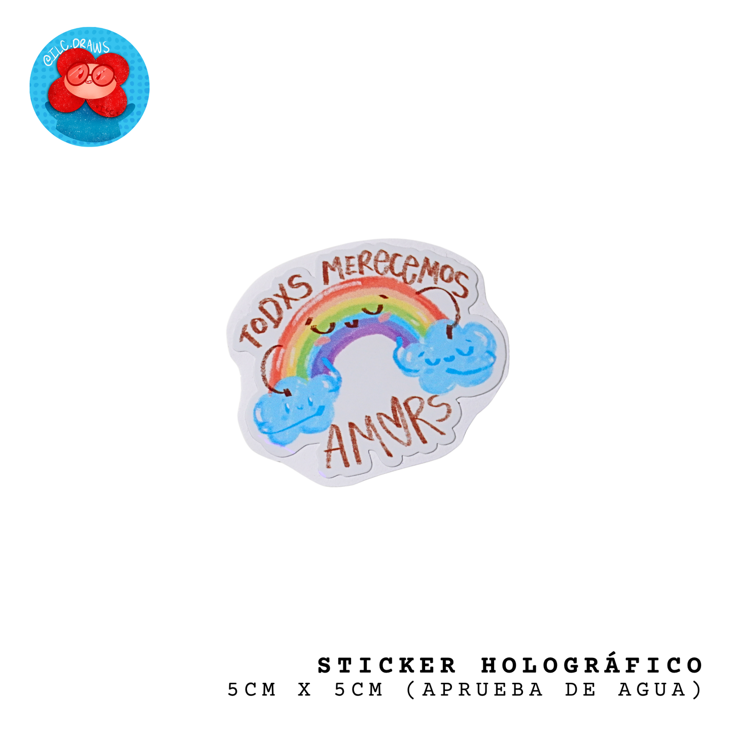 Sticker Waterproof Holográfico  - ILC.DRAWS