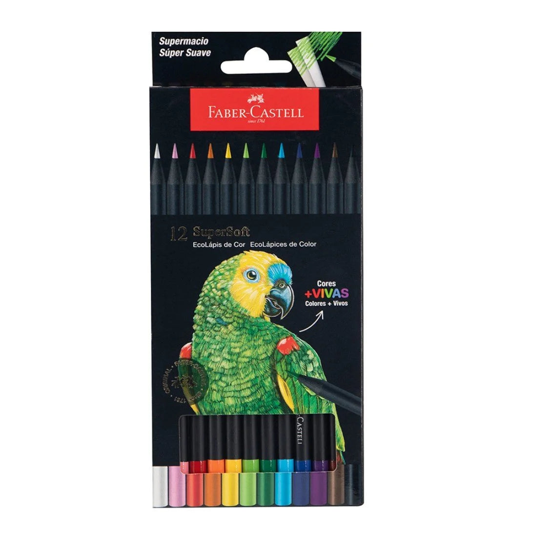 FABER CASTELL - CRAYON DE MADERA SUPERSOFT 12 COL