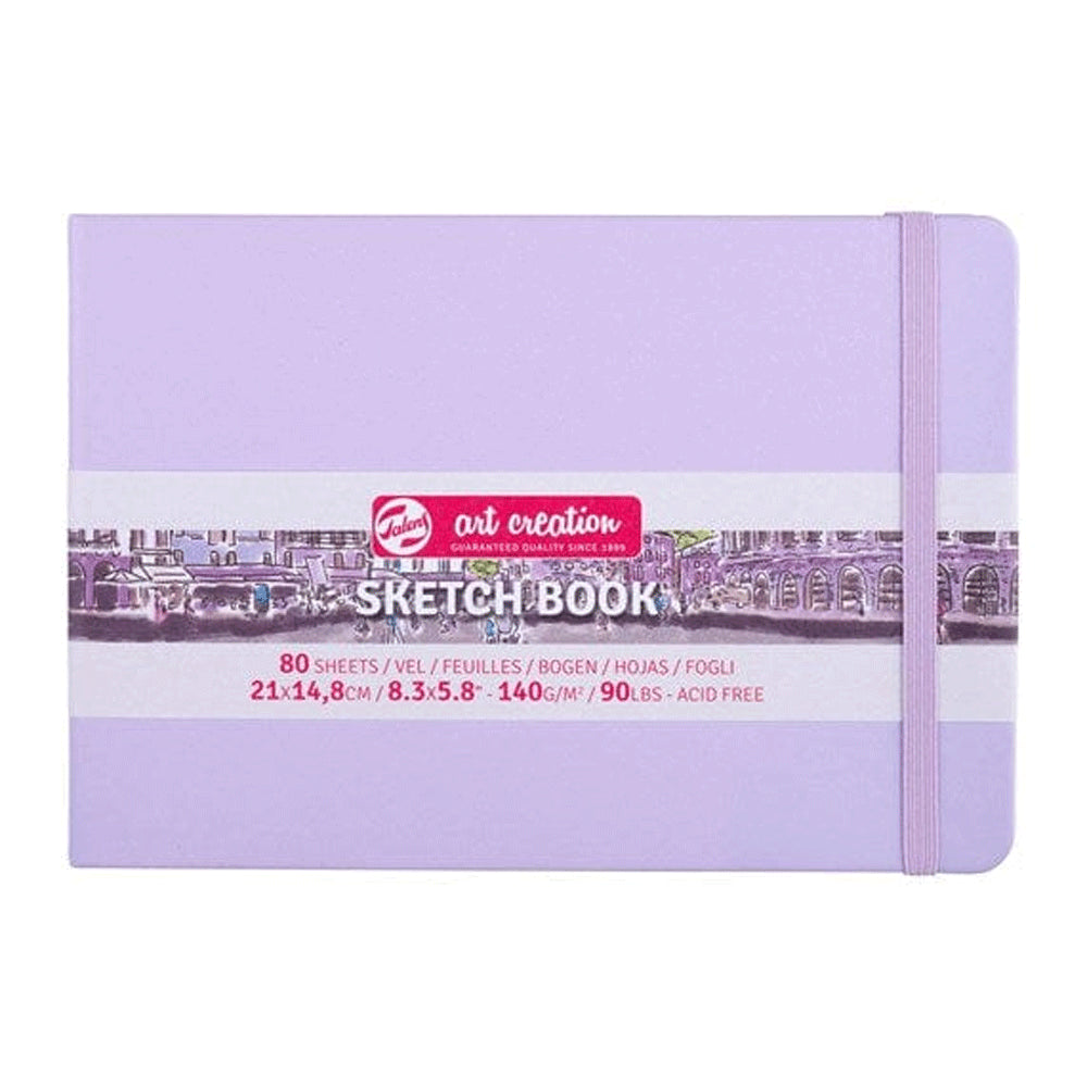 Talens Art Creation - Cuaderno de bocetos - color lila, 14,8 x 21 cm, 140 gramos sketchbook