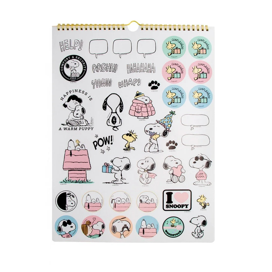 Calendario Mooving 2027 Snoopy (6x8)
