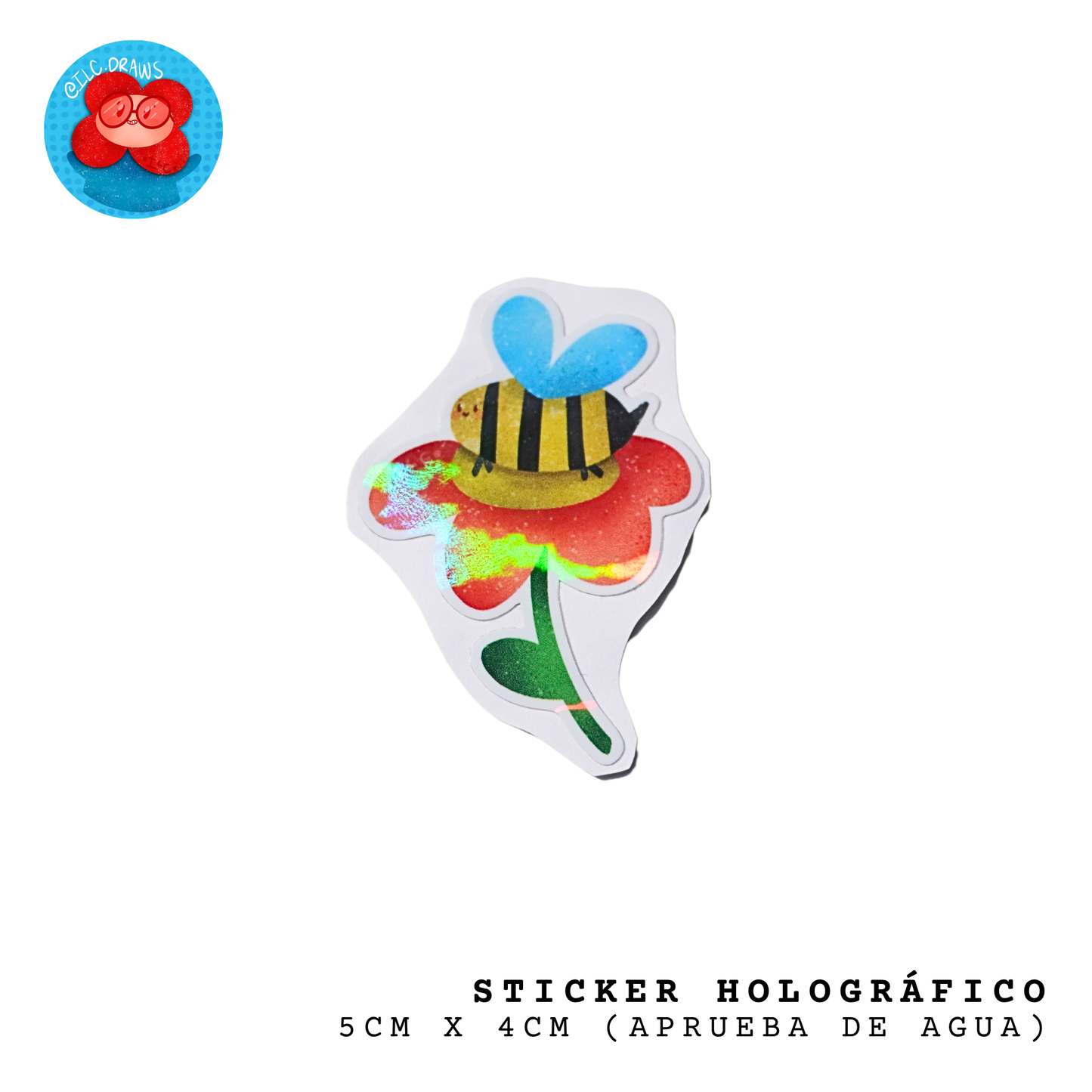 Sticker Waterproof Holográfico  - ILC.DRAWS