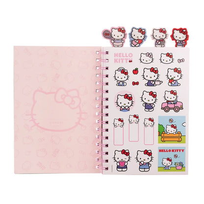 HELLO KITTY -  CUADERNO CON ESPIRAL SEPARADORES 8x6