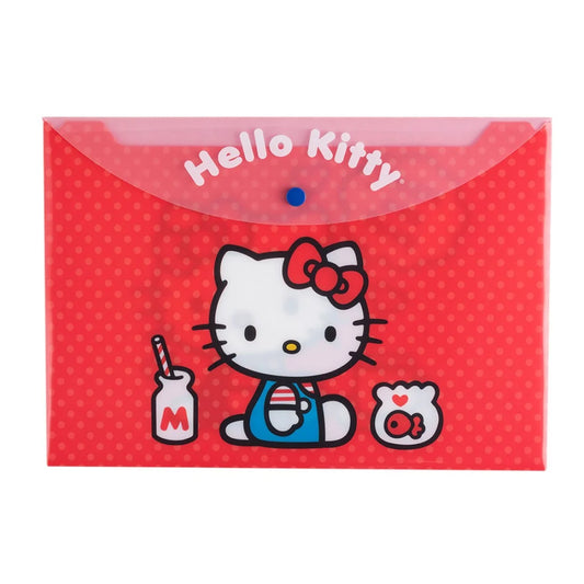 HELLO KITTY - SOBRE PLASTICO CON BROCHE