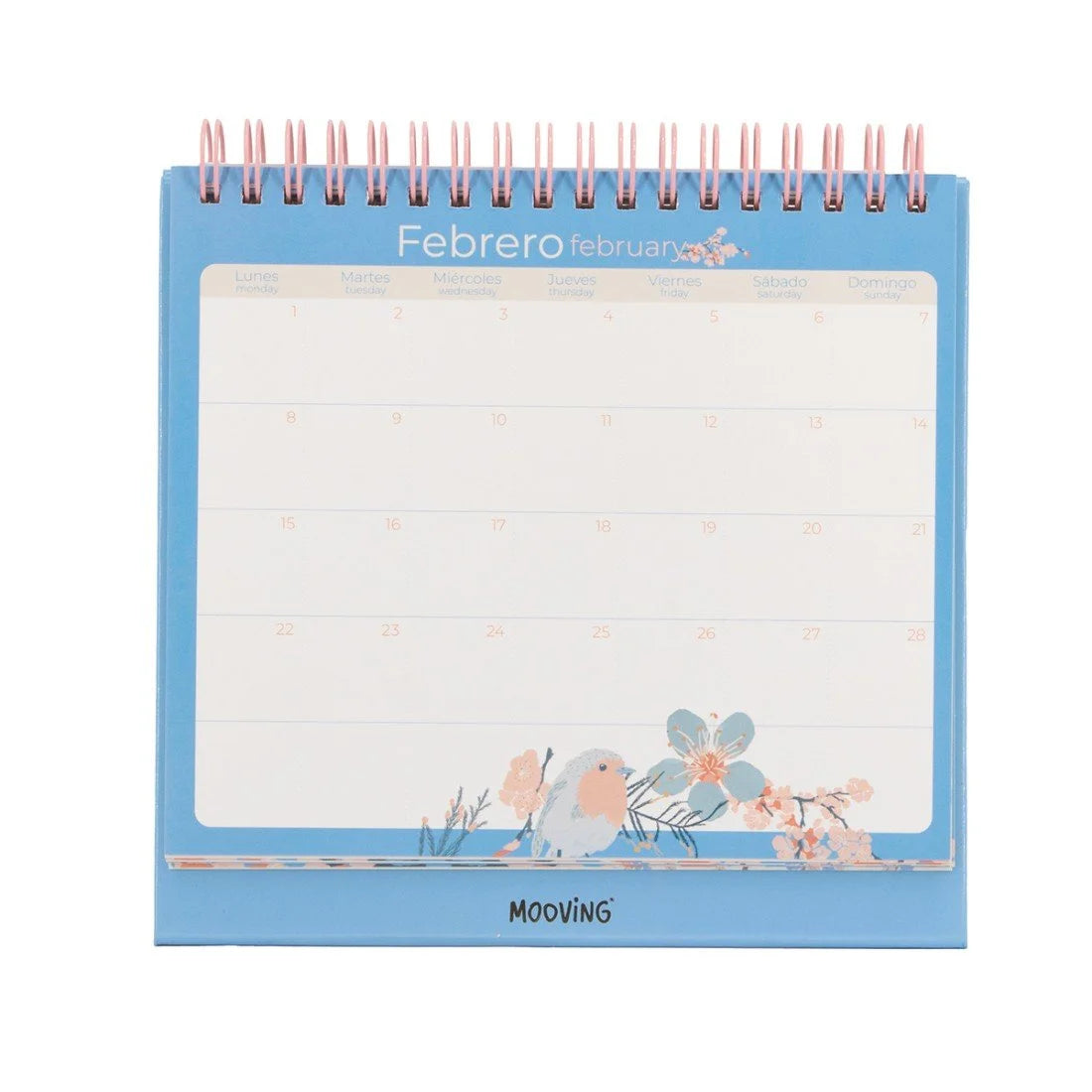 Calendario De Escritorio Mooving 2027 Cerezo