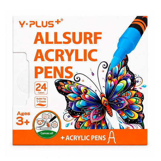 Y-Plus Marcadores Acrílicos AllSurf 24 Colores