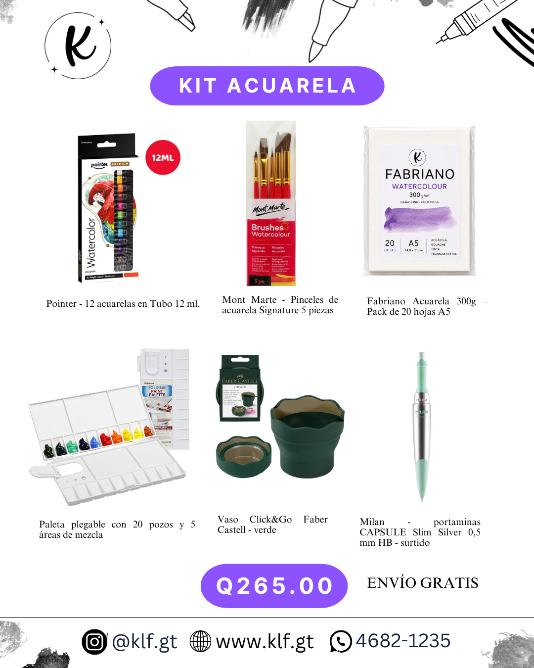 KIT ACUARELA