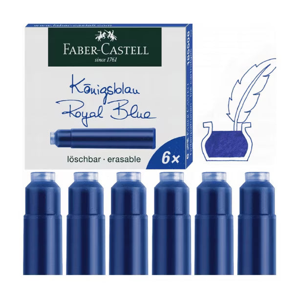 Cartucho Faber-Castell para Pluma Fuente - CX6 Azul