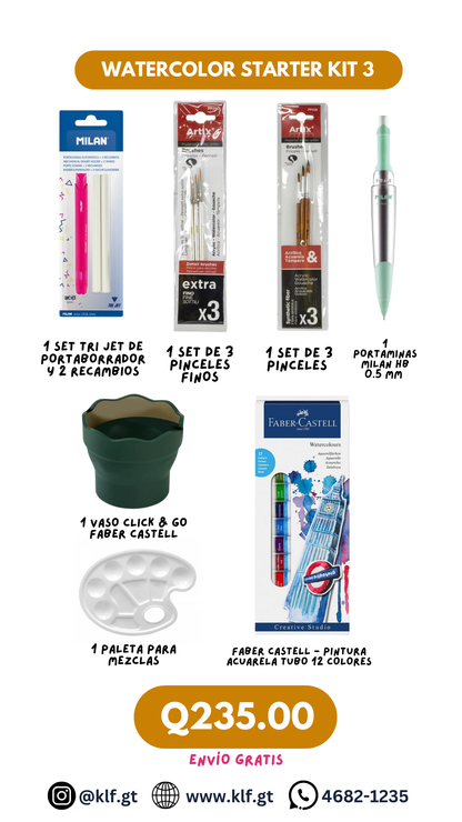 Acuarela Inicial Kit 3