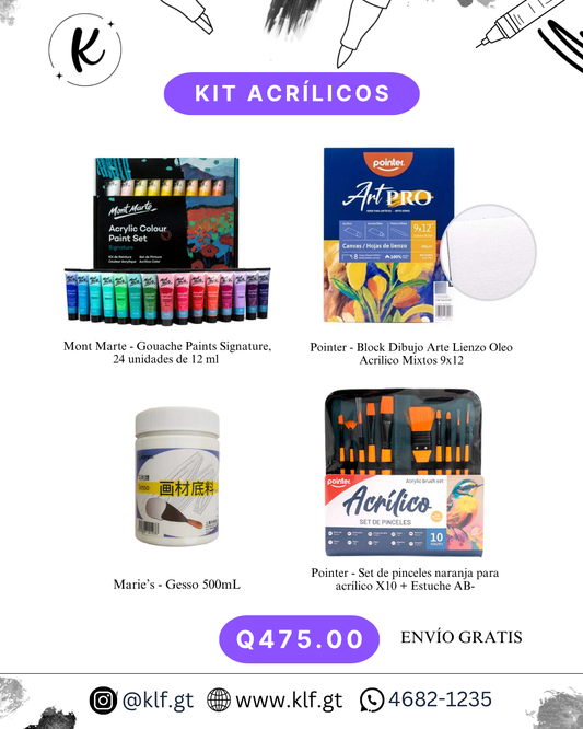 KIT ACRILICOS