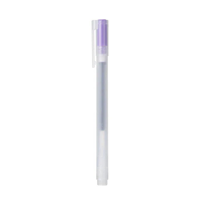 MUJI - Bolígrafo de tinta gel con tapa de 0,38 mm - Color morado