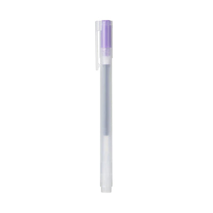 MUJI - Bolígrafo de tinta gel con tapa de 0,38 mm - Color morado