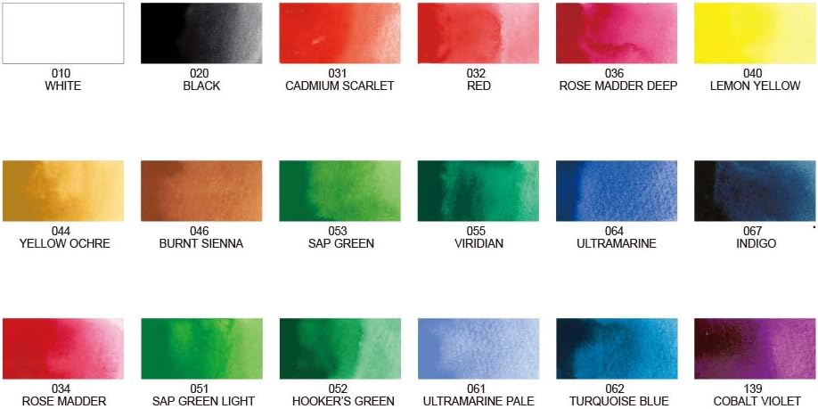 Gansai Tambi acuarela – Set de 18 colores