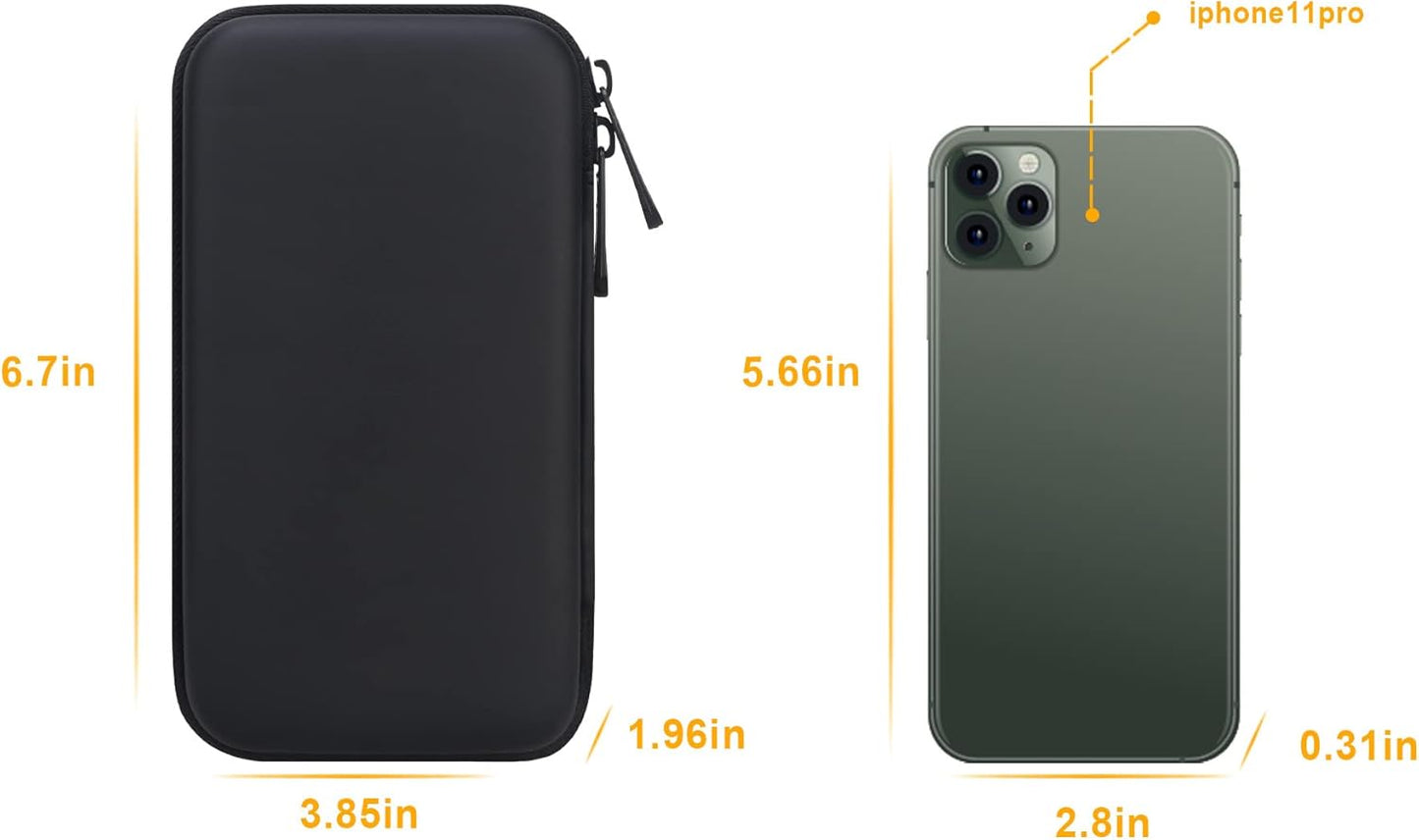 Funda rígida de viaje de poliuretano para MacBook Air Pro, adaptador de corriente Apple MagSafe 2 USB-C Charger, espacio adicional para concentrador USB C, concentrador tipo C, adaptador