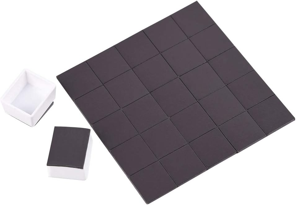 Caja de lámina de viaje para paleta de acuarelas con 40 recipientes vacíos con tira de imán KEEPLIVINGFASTER