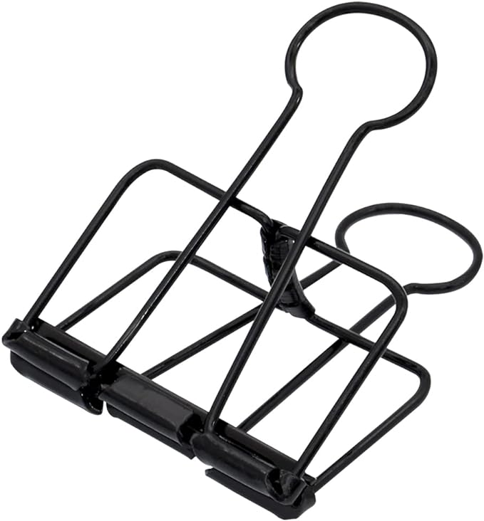 1 Clip de carpeta extra grande de 2 pulgadas (Color negro)