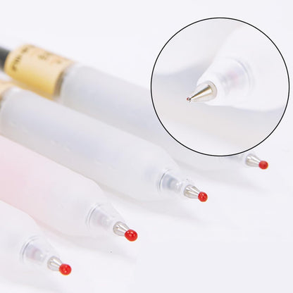 Bolígrafo de gel de 0.020 in, tinta negra de punta fina de 0.5, estilo japonés