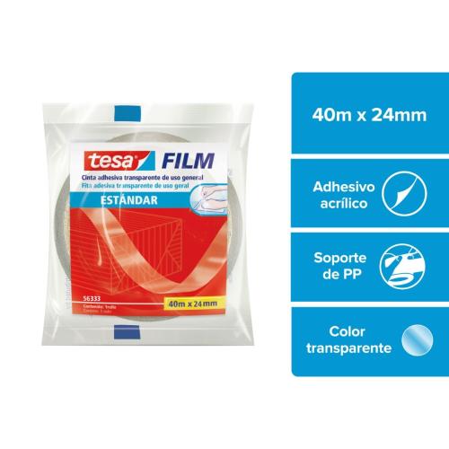 Tesa - Cinta Standard Film 40 m x 24mm