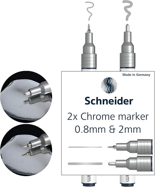 Schneider Set de Marcadores PAINT-IT 2 CHROME metálico (2 Unidades)
