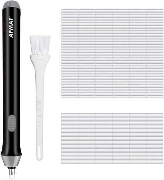 Borrador eléctricos de dibujo/dibujo/lápices de grafito, herramienta de detallado creativo de Couture Creations, kit de borrador eléctrico AFMAT para artistas, 140 recambios