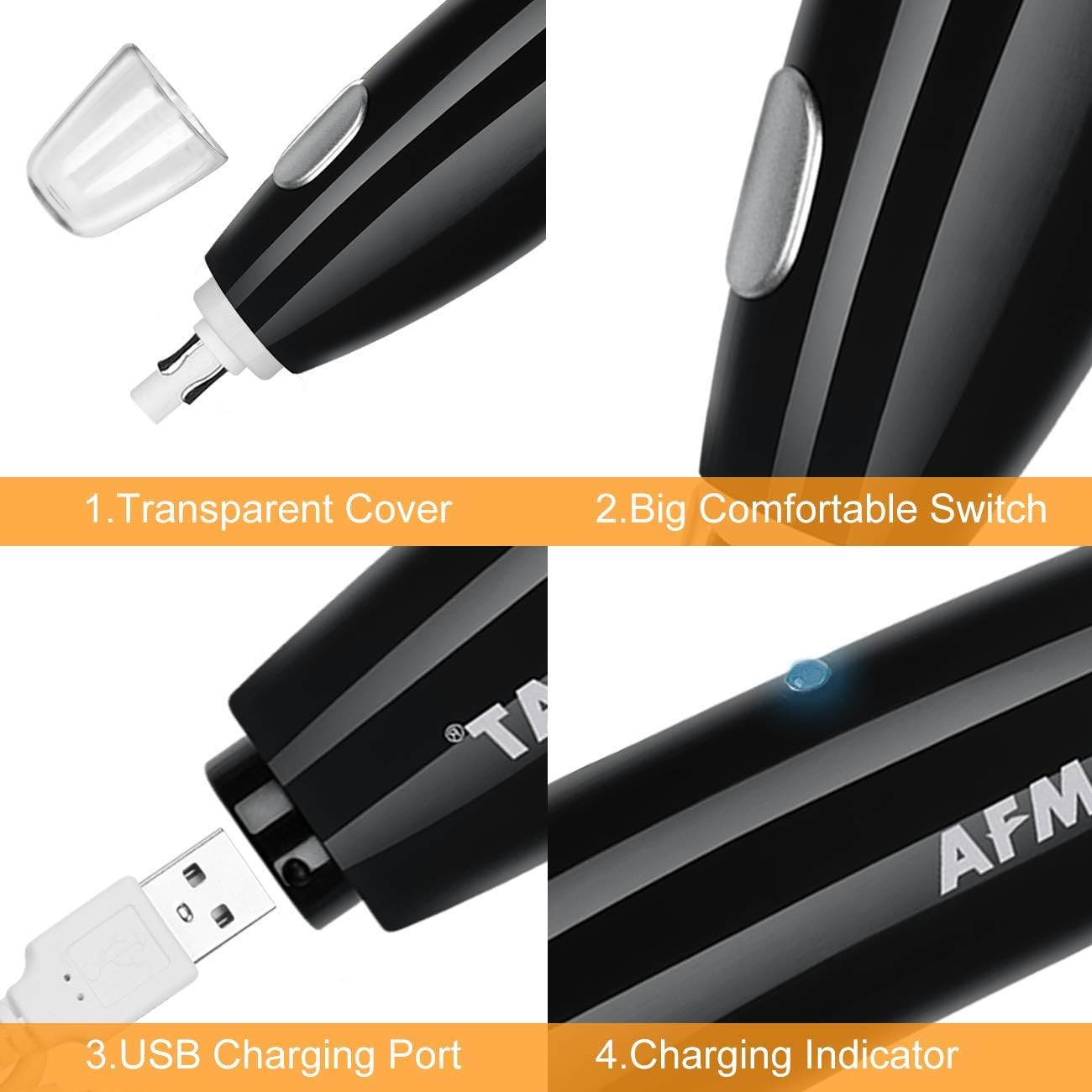 Borrador eléctrico - Kit de borrador eléctrico con 2 tamaños de borrador