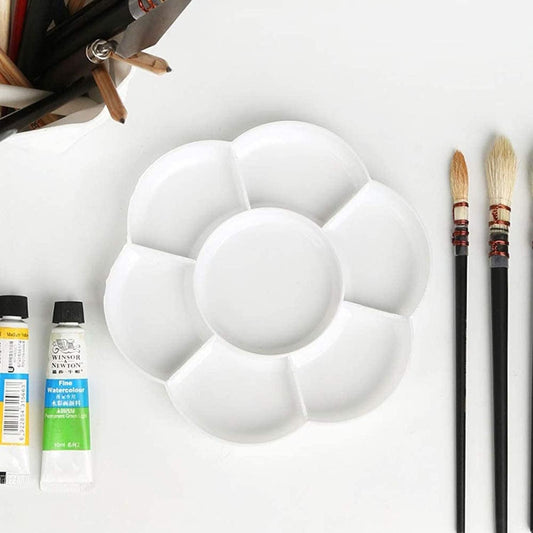 Paleta de Pintura de plástico en Forma de Flor Mezclador de Bandeja de Mezcla de Colores Herramienta de Arte KEEPLIVINGFASTER