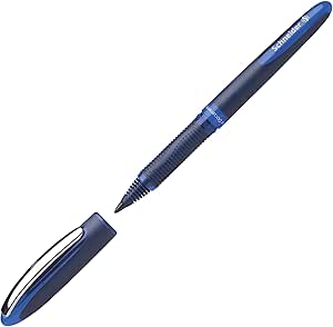 Schneider One Business - Bolígrafo Rollerball indeleble (0,6 mm, punta ultra suave), color azul