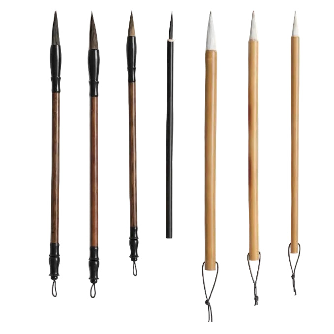 Juego de 7 pinceles de pintura de escritura tradicional, juego de pinceles de caligrafía china, pincel de dibujo de líneas de pájaro, pinceles de tinta de acuarela para principiantes, artistas