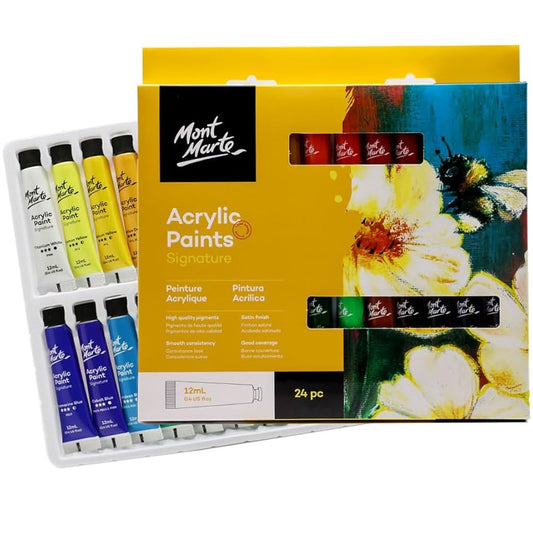Mont Marte - Juego de pintura acrílica, 24 colores, 0.4 fl oz