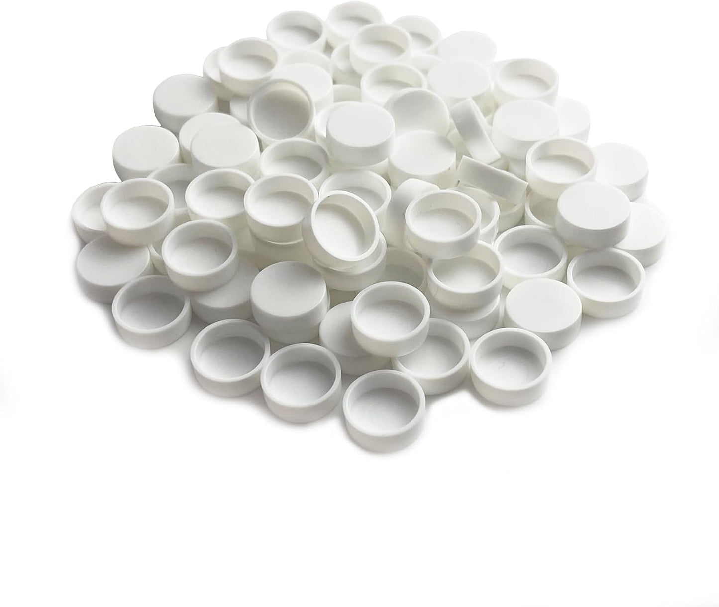 50 Sartenes de acuarela vacías, bandejas redondas de 0.6 ML, bandeja de pintura de acuarela de tamaño mini - vacío