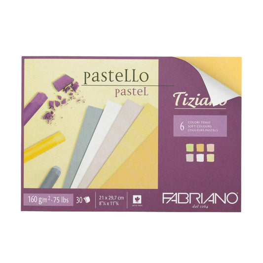 BLOCK PASTEL FABRIANO 30H 160G 8.25X12" - CLARO