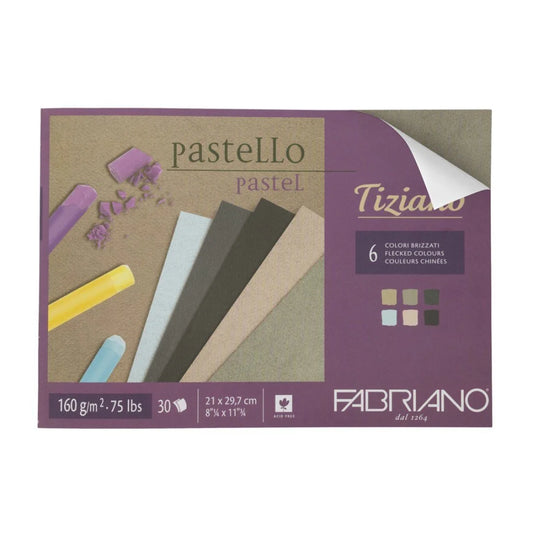 BLOCK PASTEL FABRIANO 30H 160G 8.25X12" - OSCURO