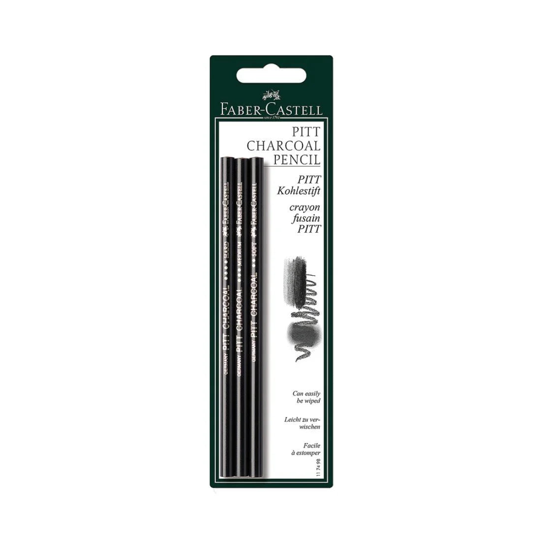 Faber Castell - PITT Charcoal paquete de 3