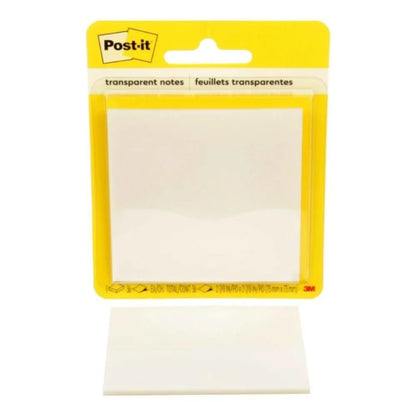 Post-it Notas transparentes, 2.88 x 2.88 pulgadas, 36 hojas/bloc